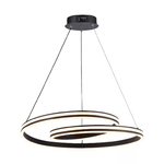 V-TAC Lampadario LED a Sospensione 40W dal Design Moderno in Metallo Colore Nero H1160x600mm CCT 3in1