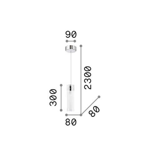 Sospensione-Moderna-Flam-Vetro-Bianco-1-Luce-E27-Small