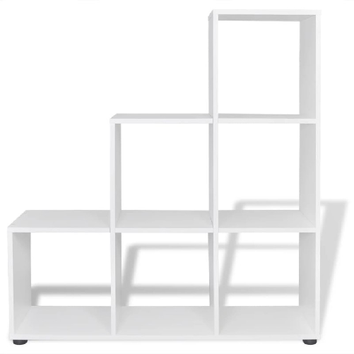 Libreria-Scalare---Scaffale-Espositore-107-cm-Bianco