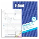 AVERY Zweckform modulo bolla di consegna libro con ricevuta 721 DIN A5 3x 50 pagine