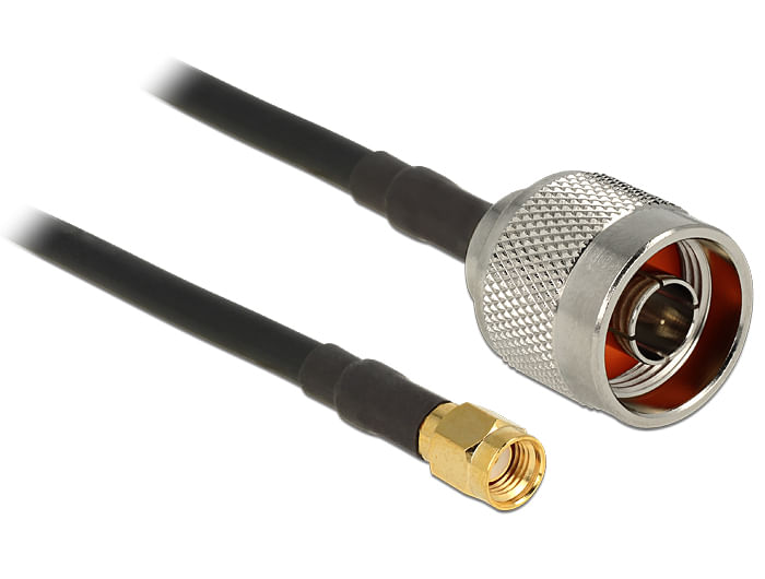Delock-cavo-antenna-spina-N--spina-RP-SMA-CFD200-10-m-a-bassa-perdita
