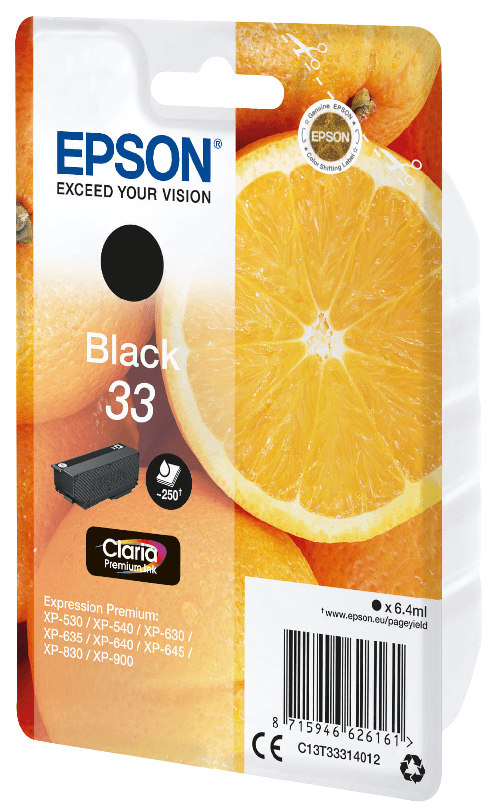 Epson-Oranges-Cartuccia-Nero-T33-Claria-Premium