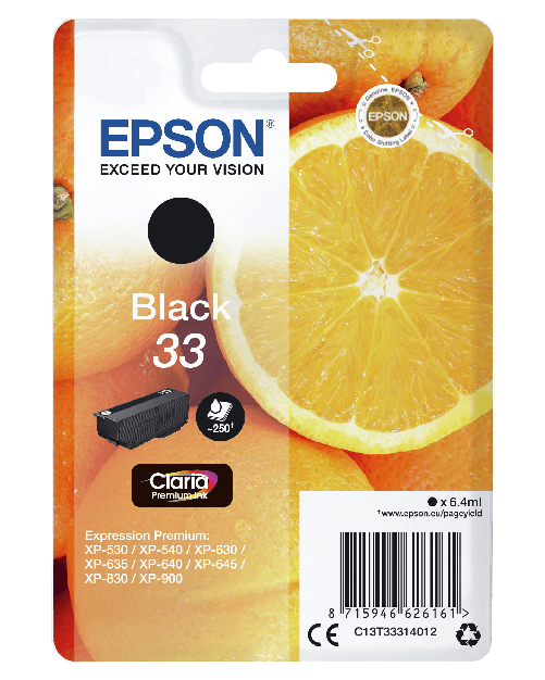 Epson-Oranges-Cartuccia-Nero-T33-Claria-Premium