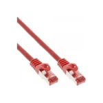 InLine Cavo patch Lan, S/FTP (PiMf), Cat.6, 250Mhz, PVC, CCA, rosso, 0,25m