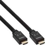 InLine Cavo HDMI, attivo, 4K2K, guaina nylon, 25m, High Speed, Ethernet