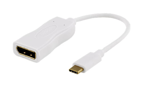 Deltaco-USBC-DP1-Videokabel-Adapter-01-m-USB-Typ-C-DisplayPort-Weiß--USBC-DP1-