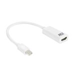 ACT AC7525 cavo e adattatore video 0,15 m Mini DisplayPort HDMI tipo A (Standard) Bianco