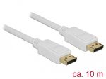 Cavo-Delock-DisplayPort-1.2-maschio--DisplayPort-maschio-bianco-4K-60-Hz-10-m