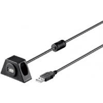 Goobay Wentronic goobay - Cavo di prolunga USB - Da USB (W) a USB (S) - USB 2.0 - 60 cm - nero (95444)