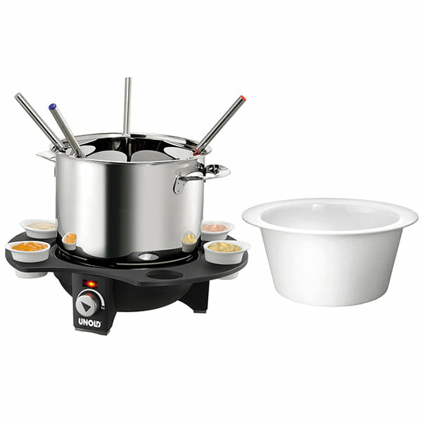 Esge-UNOLD-FONDUE-ELEGANCE---Fondue-Topf---Elektro-Wok---1.5-Liter---Schwarz---Silber--48645-