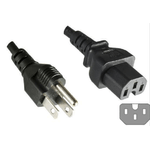 Microconnect PE110618 cavo di alimentazione Nero 18 m Accoppiatore C15 (Power Cord US - C15 1.8m - Power US Type B to C1