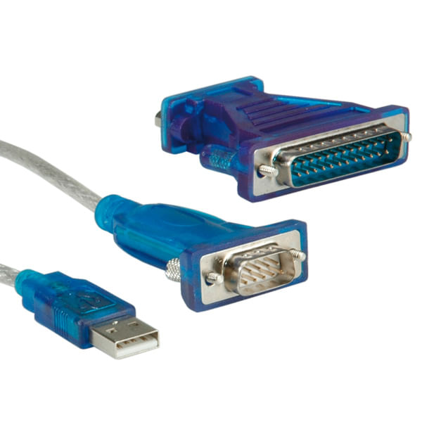 Roline-Cavo-Convertitore-Usb-a-Seriale-M-M-1.8mt