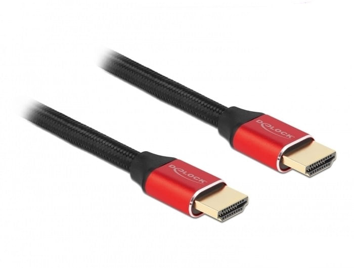 Delock-Cavo-HDMI-ad-altissima-velocit--48-Gbps-8K-60-Hz-rosso-05-m-certificato