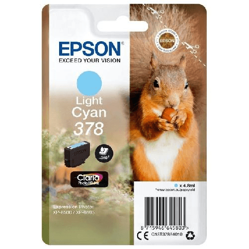 Epson-Squirrel-Singlepack-Light-Cyan-378-Claria-Photo-HD-Ink