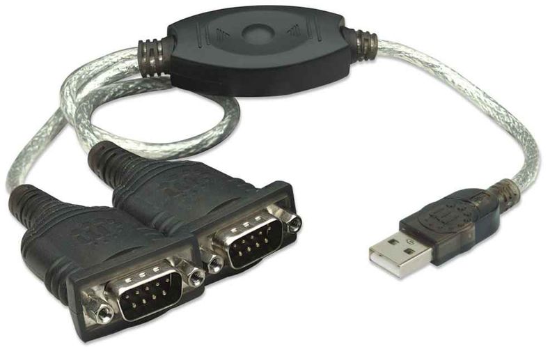 Manhattan-174947-cavo-seriale-Nero-045-m-USB-A-DB9