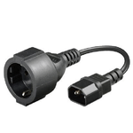 Microconnect PE130075 cavo di alimentazione Nero 0,23 m Accoppiatore C14