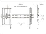 Multibrackets-6690-Supporto-TV-a-parete-1905-cm--75---Nero