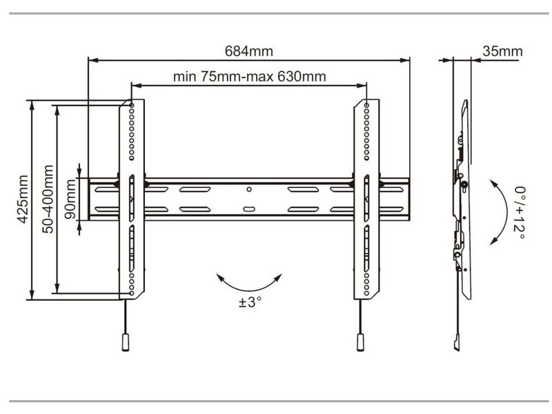 Multibrackets-6690-Supporto-TV-a-parete-1905-cm--75---Nero