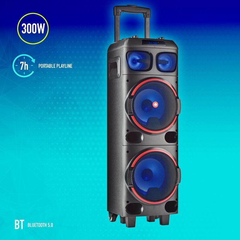 NGS-WILD-DUB-1-Altoparlante-portatile-stereo-Nero-300-W