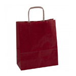 Apli Borsa Kraft Rossa 18 x 8 x 21 cm - Soluzione Ecologica per Negozi