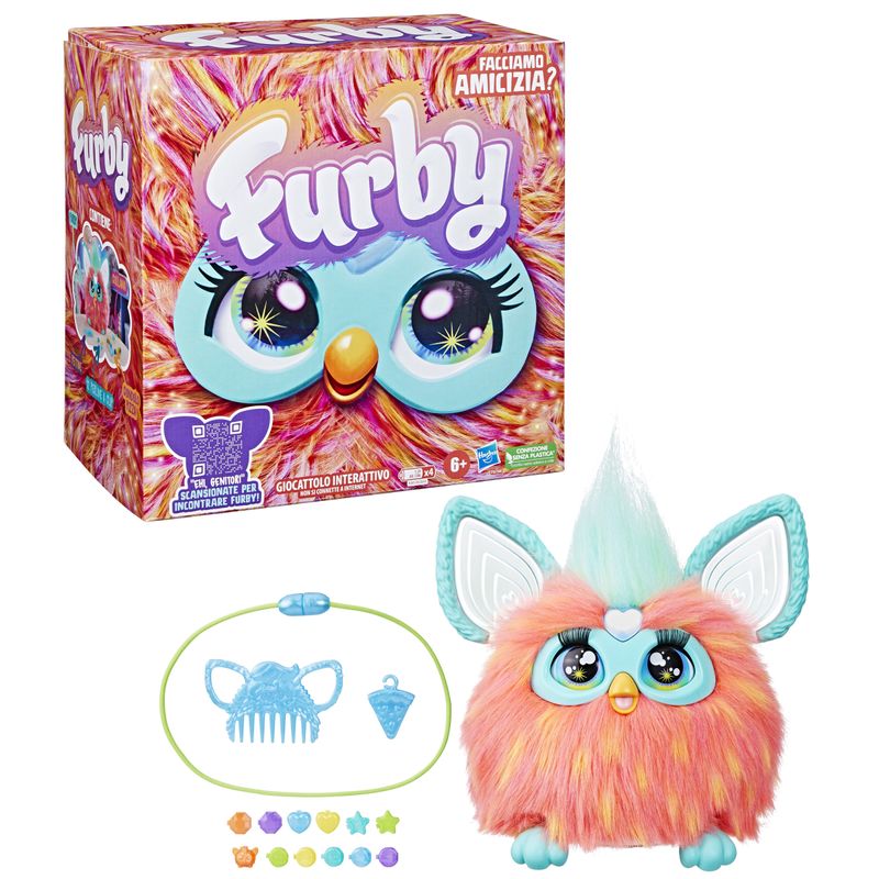 Furby-Corallo-giocattolo-peluche-interattivo-con-15-accessori-per-bambini-e-bambine-dai-6-anni-in-su-giocattolo-animatronico-ad-attivazione-vocale
