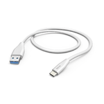 Hama USB-A to USB-C Quick Charging Cable USB 2.0 1.5 Metre White