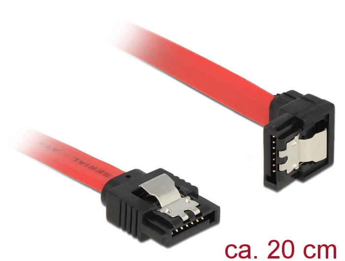 Delock-Cavo-SATA-6-Gb-s-dritto-verso-il-basso-angolato-20-cm-rosso