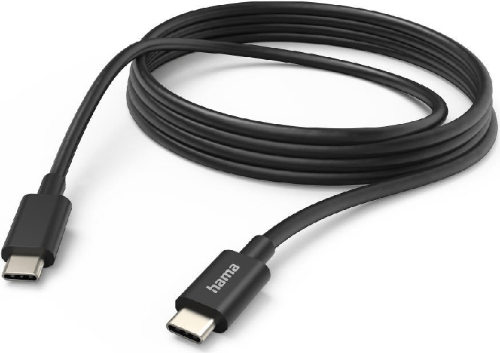 Hama-USB-C-to-USB-C-Quick-Charging-Cable-USB-2.0-3-Metre-Black