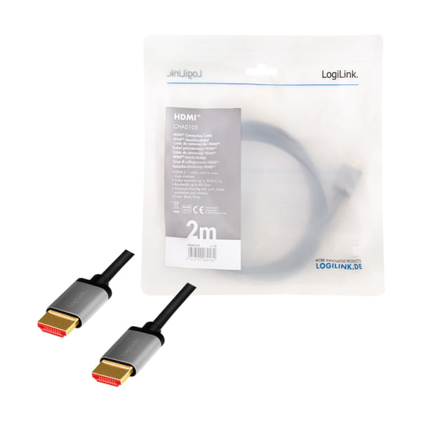 LogiLink-CHA0105-HDMI-Kabel-A-M-to-A-M-8K-60-Hz-alu-black-grey-2-m--CHA0105-