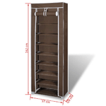 Scarpiera-in-Tessuto-Richiudibile-57-x-29-x-162-cm-Marrone