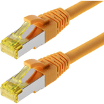 Helos S/FTP (PIMF) CAT 6a 7.5m cavo di rete Giallo 7,5 m Cat6a S/FTP (S-STP)