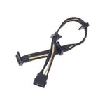 Silverstone SilvStone SST-PP07-BTSBG 03 m (Silverstone 4-pin Molex to 4x SATA cable 30 cm - Black / Gold)