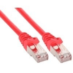 InLine Cavo patch Lan, SF/UTP, Cat.5e, rosso, 3m