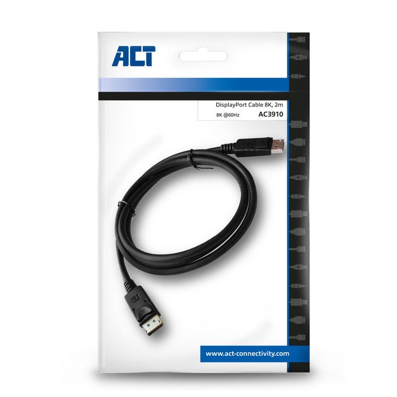 Cavo-DisplayPort-ACT-AC3910-2-m-Nero