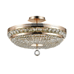 Maytoni Plafoniera Contemporanea Ottilia Metallo Oro 6 Luci Diffusori Metallo