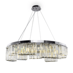 Maytoni Lampadario A Sospensione Moderno Colline Acciaio Cromo 9 Luci G9 40W