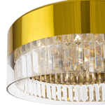 Lampadario-Contemporaneo-Wonderland-Acciaio-Oro-6-Luci-Diffusori-Vetro