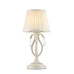 Maytoni Lampade Da Scrivania Shabby Chic Brionia Metallo Beige 1 Luce Vetro Bianco