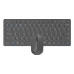 Rapoo Hama 9600M tastiera Mouse incluso Ufficio QWERTZ Tedesco Grigio