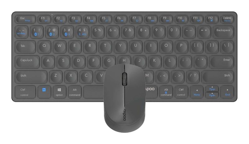 Hama-9600M-tastiera-Mouse-incluso-QWERTY-Tedesco-Grigio