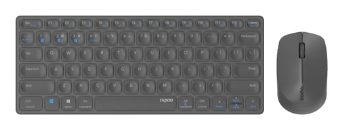 Hama-9600M-tastiera-Mouse-incluso-QWERTY-Tedesco-Grigio