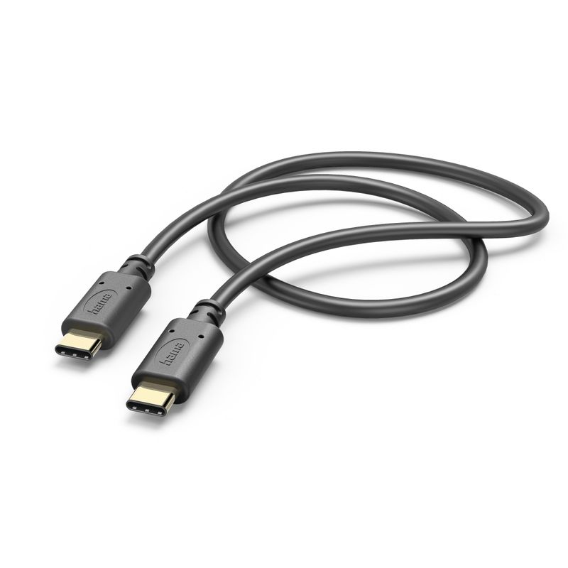 Hama-USB-C-to-USB-C-Quick-Charging-Cable-USB-2.0-1-Metre-Black