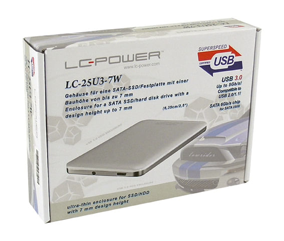 Custodia-HDD-SSD-LC-POWER-USB3.0-2.5--USB3.0-SATA-II-III-bianco-altezza-7-mm