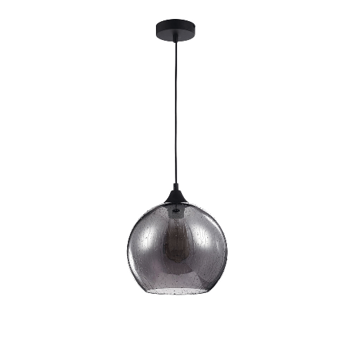 Sospensione-Contemporanea-Bergen-Metallo-Nero-1-Luce-Diffusore-FumA-