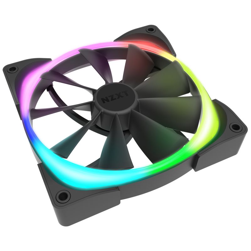 Ventola-per-case-NZXT-Aer-RGB-da-140-mm-bianco-nero-confezione-da-2