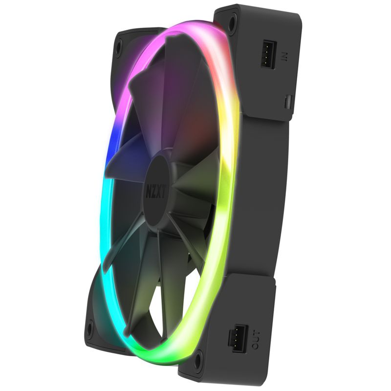 Ventola-per-case-NZXT-Aer-RGB-da-140-mm-bianco-nero-confezione-da-2