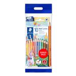 STAEDTLER Buntstift Noris Club triplus jumbo Bonus Pack dreieckig, Minenstärke: 4,0 mm, mit Minenschutzmantel (ABS) (61