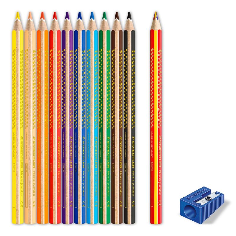 STAEDTLER-Buntstift-Noris-Club-triplus-jumbo-Bonus-Pack-dreieckig-Minenstarke--40-mm-mit-Minenschutzmantel--ABS---61-