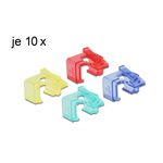 Delock Clip di riparazione RJ45 set da 40 pezzi 1 (rosso blu verde giallo)