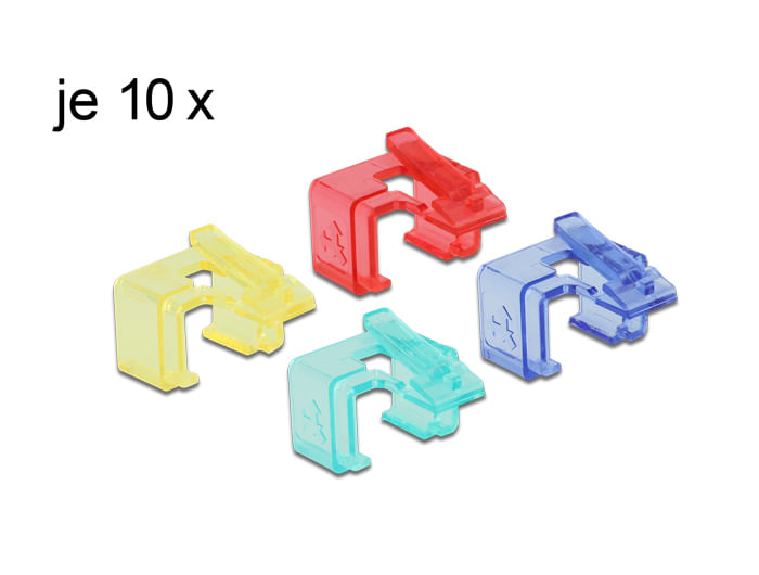 Delock-Clip-di-riparazione-RJ45-set-da-40-pezzi-1--rosso-blu-verde-giallo-